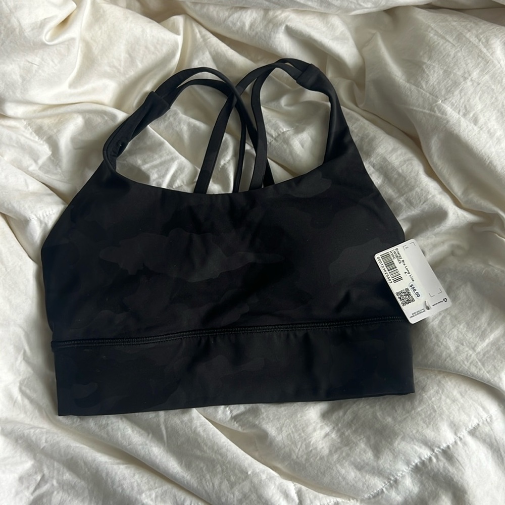 COPY - Lululemon energy bra long line in camo